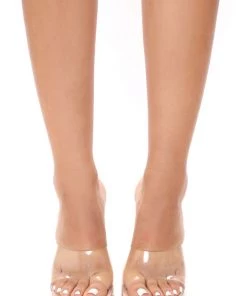 Fashion Nova Double Take Heeled Mules - Nude SHOES