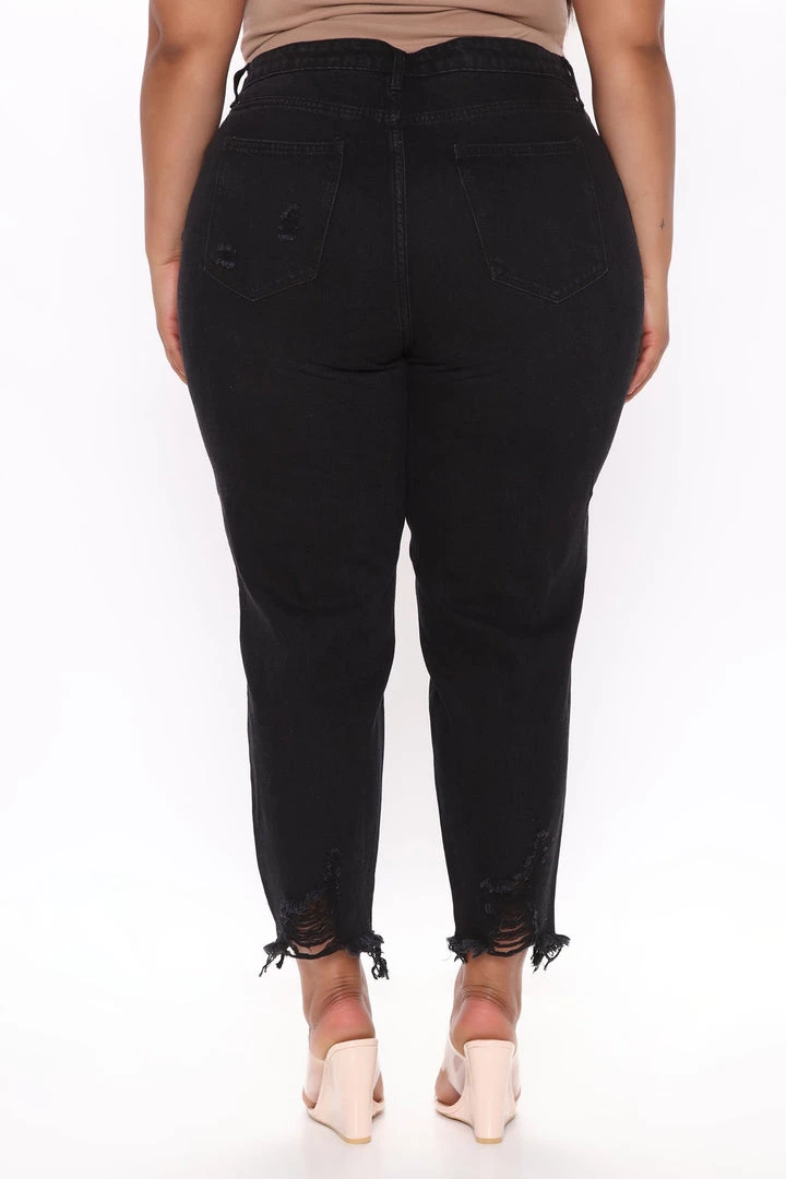 Fashion Nova Greyson Boyfriend Jeans - Black