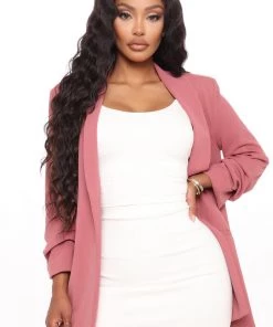 Fashion Nob Office Babe The Celine Blazer - Mauve