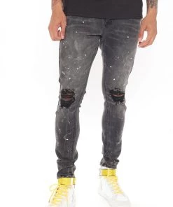 Fashion Nova Tommy Skinny Jeans - Black Wash Coming Soon