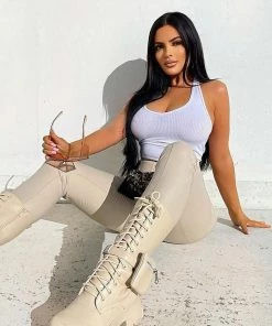 FashionNob Backin' It Up Faux Leather Leggings - Ivory Best Sellers