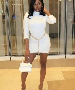 FashionNob Beverly Hills Babe Dress - White Influencer Looks