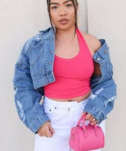 Mysite Born For This Jacket - Light Denim