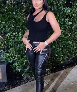 FashionNob Caliente Skinny Pant - Black