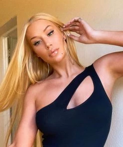 Mysite Carlie One Shoulder Bodysuit - Black New Today