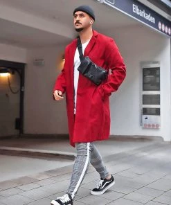 FashionNob Chadwick Car Coat - Burgundy Coming Soon