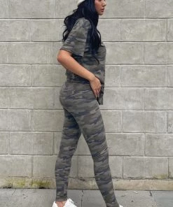 FashionNob Chelsea Camo Legging Set - Camouflage