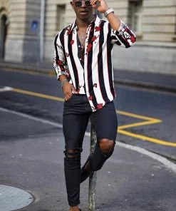 FashionNob Influencer Looks Cherry Blossom Long Sleeve Woven Top - White/combo