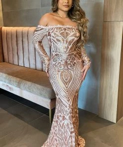 Mysite Chloe RoseGold Sequin Dress - RoseGold New Today