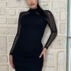 Fashion Nob DRESSES Cierra Sweater Midi Dress - Black