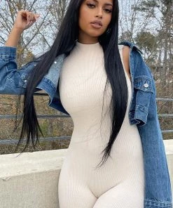 Mysite Cora Super Cropped Denim Jacket - Medium Wash