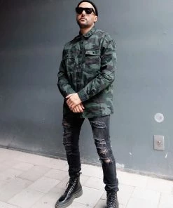 Mysite Crater Skinny Destroyed Jeans - BlackWash New Today