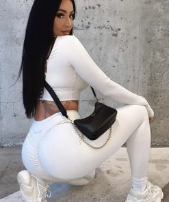 Fashion Nova Crunch Time Active Scrunch Butt Leggings In Sculpt Tech - Ivory Best Sellers