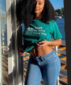 Fashion Nova Don't Disturb My Vibe Short Sleeve Top - Teal