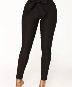 Mysite Knot Your Girl Pants - Black Best Sellers