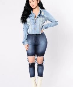 Fashion Nob Denim Craze Jacket - Light Wash