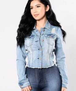 Fashion Nob Denim Craze Jacket - Light Wash