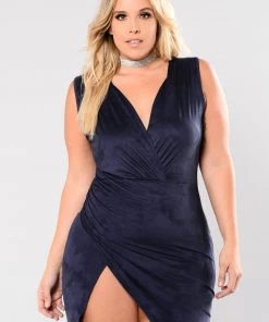 Fashion Nob Nature Made Dress - Navy