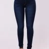 Fashion Nova I'll Be Your Everything Jeans - Dark