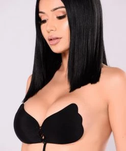 Fashion Nob Teddies & Babydolls Pull Them Close Invisible Bra - Black