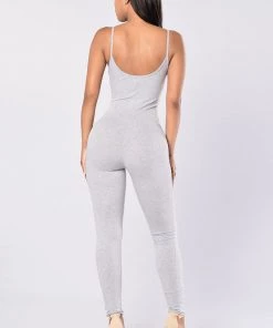 Mysite New Today Nova Season Jumpsuit - Heather Grey 28 Mysite New Today Nova Season Jumpsuit - Heather Grey