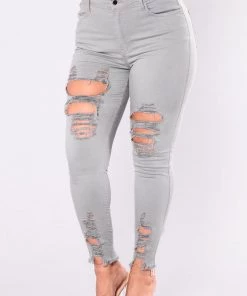 Mysite New Today Tell Your Boy Bye Jeans - Grey 24 Mysite New Today Tell Your Boy Bye Jeans - Grey