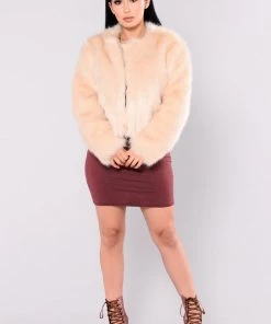 Fashion Nob Franchesca Fur Jacket - Natural Teddies & Babydolls