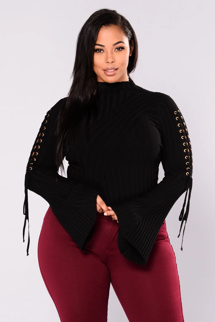 Fashion Nova New Today Next To Me Mock Neck Sweater - Black 7 Fashion Nova New Today Next To Me Mock Neck Sweater - Black