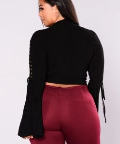 Fashion Nova New Today Next To Me Mock Neck Sweater - Black 21 Fashion Nova New Today Next To Me Mock Neck Sweater - Black