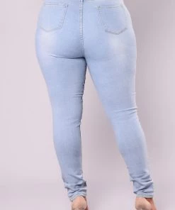 Fashion Nova Drive To The Ocean Jeans - Light Blue Wash