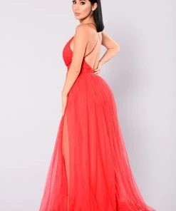 Mysite On The Runway Maxi Dress - Red