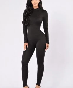 Fashion Nova Best Sellers Frisky Feline Jumpsuit - Black