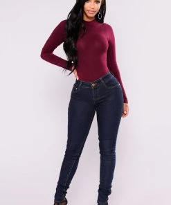 Fashion Nova Melanie Mock Neck Bodysuit - Wine Best Sellers 12 Fashion Nova Melanie Mock Neck Bodysuit - Wine Best Sellers