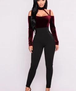 FashionNob Brielle High Rise Pants - Black Teddies & Babydolls