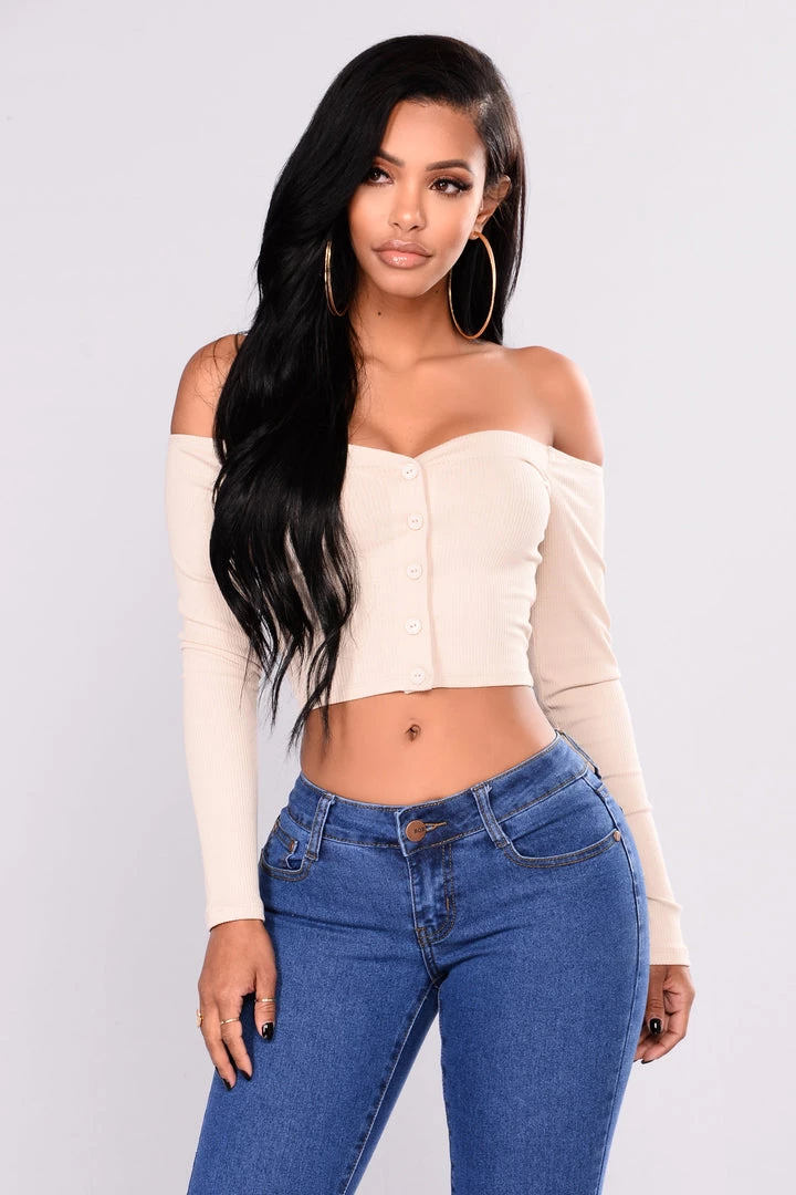 Mysite New Today Talk That Talk Off Shoulder Top - Ivory 2 Mysite New Today Talk That Talk Off Shoulder Top - Ivory