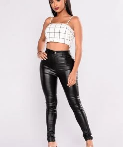 Fashion Nova Sammie High Rise Pants - Black