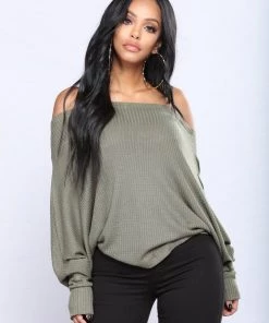 Fashion Nova Off With His Head Top - Army Teddies & Babydolls