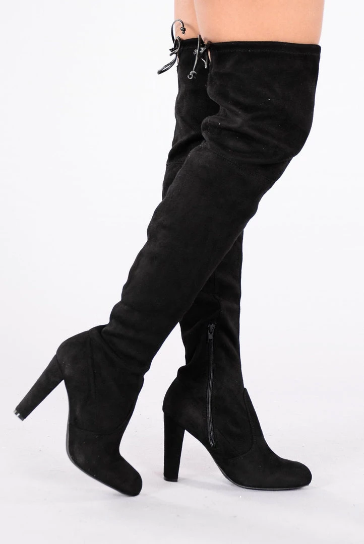 Fashion Nova Go With The Flow Boot - Black 2 Fashion Nova Go With The Flow Boot - Black