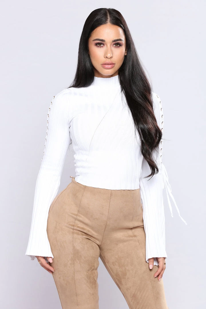 Fashion Nova Next To Me Mock Neck Sweater - Off White Teddies & Babydolls 1 Fashion Nova Next To Me Mock Neck Sweater - Off White Teddies & Babydolls