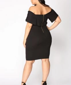 Fashion Nob DRESSES Lyla Off Shoulder Dress - Black 15 Fashion Nob DRESSES Lyla Off Shoulder Dress - Black