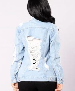 Fashion Nob Stereo Love Denim Jacket - Bleach