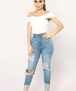 Fashion Nova Hide The Truth Top - White