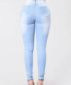 Fashion Nova Drive To The Ocean Jeans - Light Blue Wash