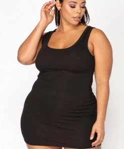 Mysite One Of The Boys Dress - Black New Today