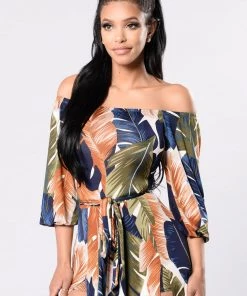 Mysite New Today Night Moves Dress - Olive/Navy 14 Mysite New Today Night Moves Dress - Olive/Navy