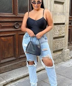 Fashion Nova Feed My Ego Slouch Fit Jeans - Light Blue Wash 13 Fashion Nova Feed My Ego Slouch Fit Jeans - Light Blue Wash