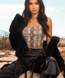 Fashion Nob Franchesca Fur Jacket - Black