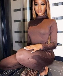 Fashion Nova Influencer Looks Frisky Feline Jumpsuit - Brown