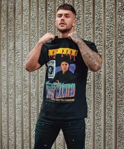 Fashion Nova Ice Cube Most Wanted Short Sleeve Tee - Black/combo New Today