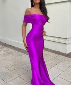 Fashion Nob Ignore The Romance Maxi Dress - Purple